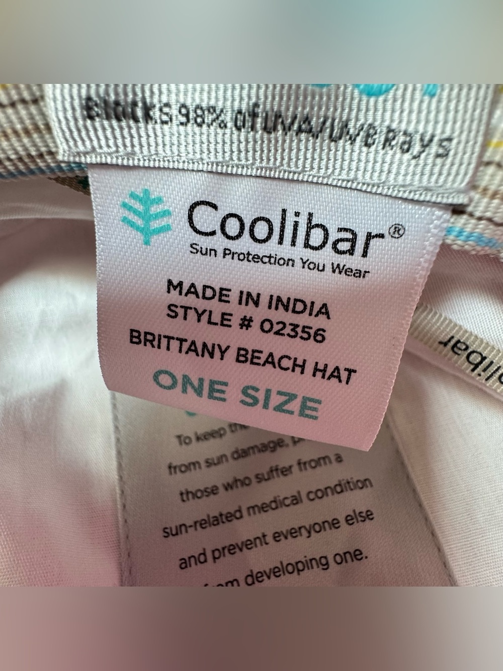 Coolibar Brittany Beach Hat Pink Fuchsia Wide Brim UPF 50+ Sun Protection OneSz - Picture 8 of 9